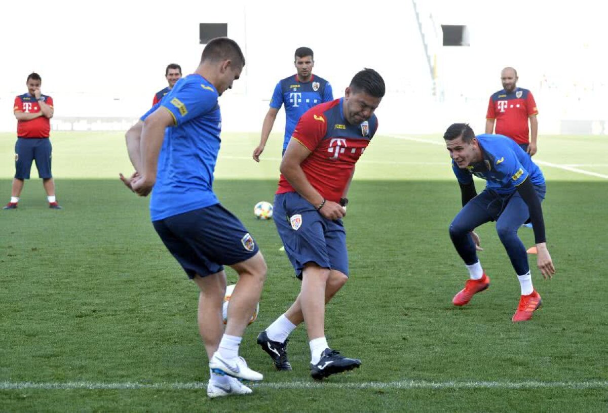 MALTA - ROMÂNIA // VIDEO+FOTO Imagini de la antrenamentul de azi al „tricolorilor” » Cosmin Contra s-a băgat la „5 contra 2” cu elevii săi
