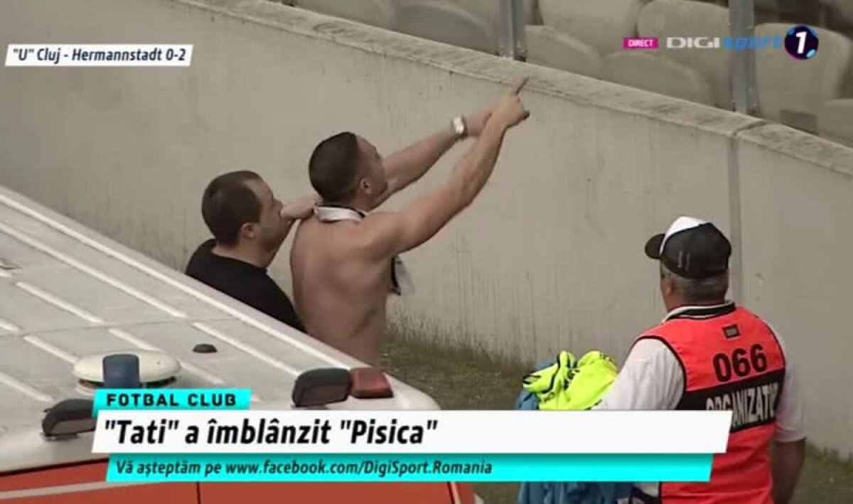 U CLUJ - HERMANNSTADT 0-2 / VIDEO+FOTO Imagini șocante! Incidente grave în finalul meciului de pe Cluj Arena, soldate cu un rănit