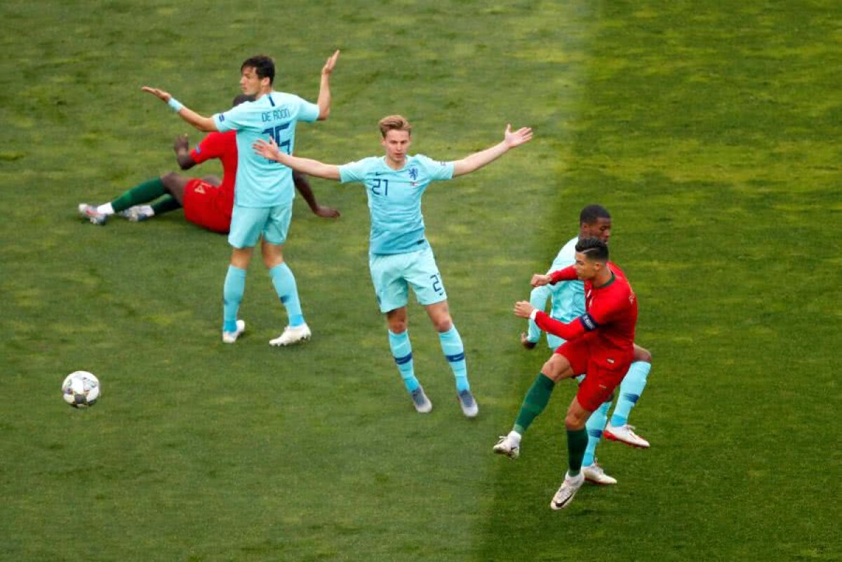 FINALĂ LIGA NAȚIUNILOR // VIDEO+FOTO Portugalia - Olanda 1-0 » Regii lusitani: Ronaldo și compatrioții lui domină Europa