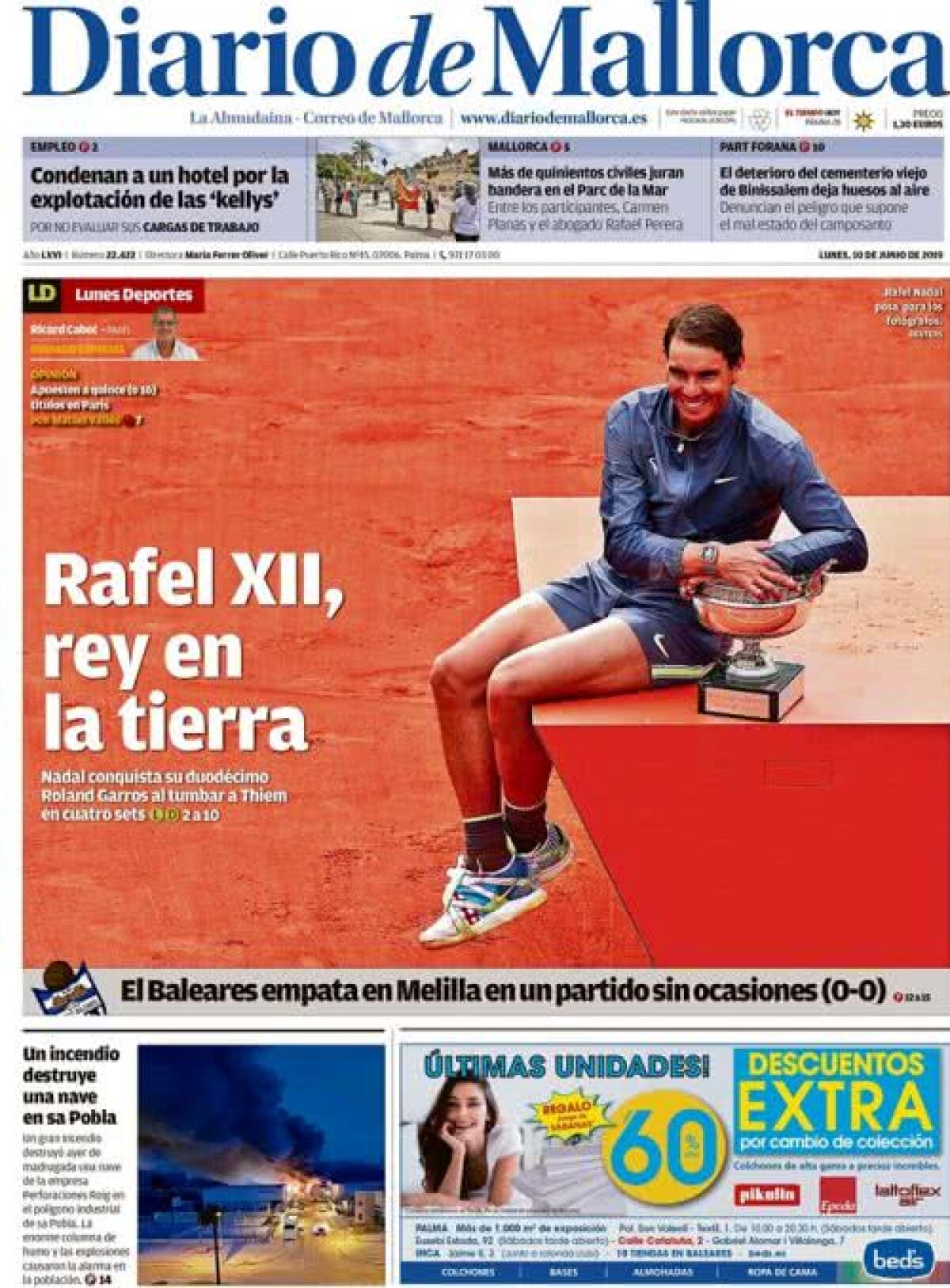 FOTO + VIDEO Rafael Nadal, elogiat de marile publicații după triumful de la Roland Garros » Ce au scris L'Equipe, Marca sau Mundo Deportivo:  „Herculeean, infinit, cel mai bun din istorie”