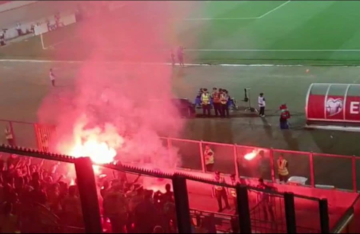 MALTA - ROMÂNIA // VIDEO+FOTO Suporterii români au avut probleme cu forțele de ordine: torțe și scandări xenofobe!