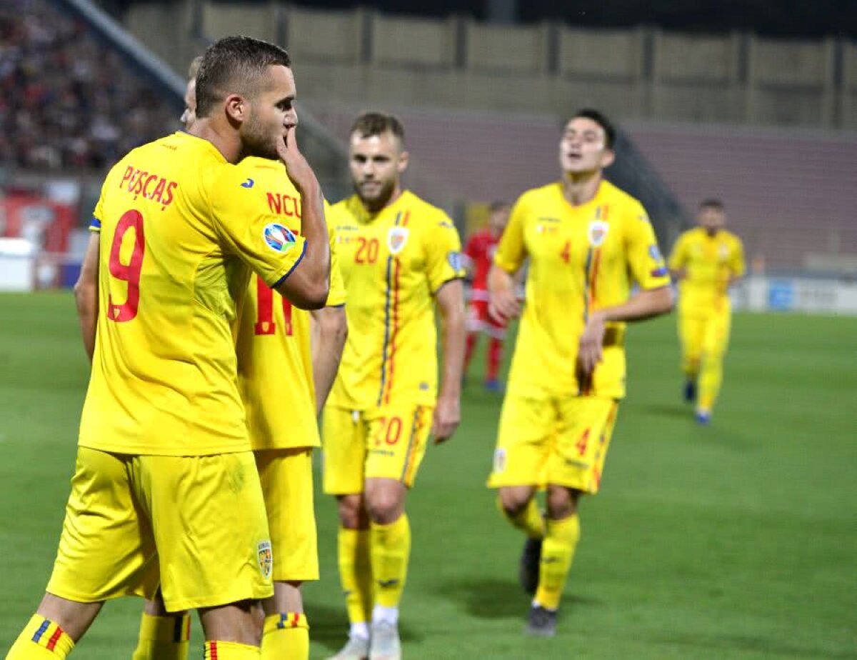 MALTA - ROMÂNIA 0-4 // VIDEO+FOTO Suedia, venim! România învinge fără emoții Malta, 4-0, și suntem în cărți pentru calificarea la EURO 2020