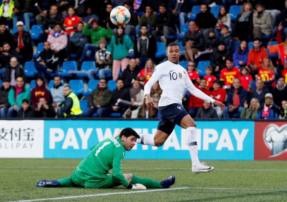 Andorra - Franța 0-4 // KM 100: Kylian Mbappe e mai tare ca Messi, Ronaldo și Cristiano! Fenomenul fotbalului mondial a ajuns la 100 de goluri 
