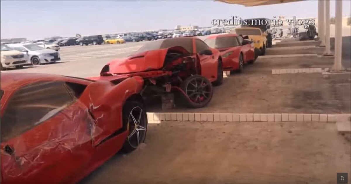 VIDEO&FOTO Imagini de necrezut: mii de mașini scumpe abandonate în cimitirul auto din Dubai