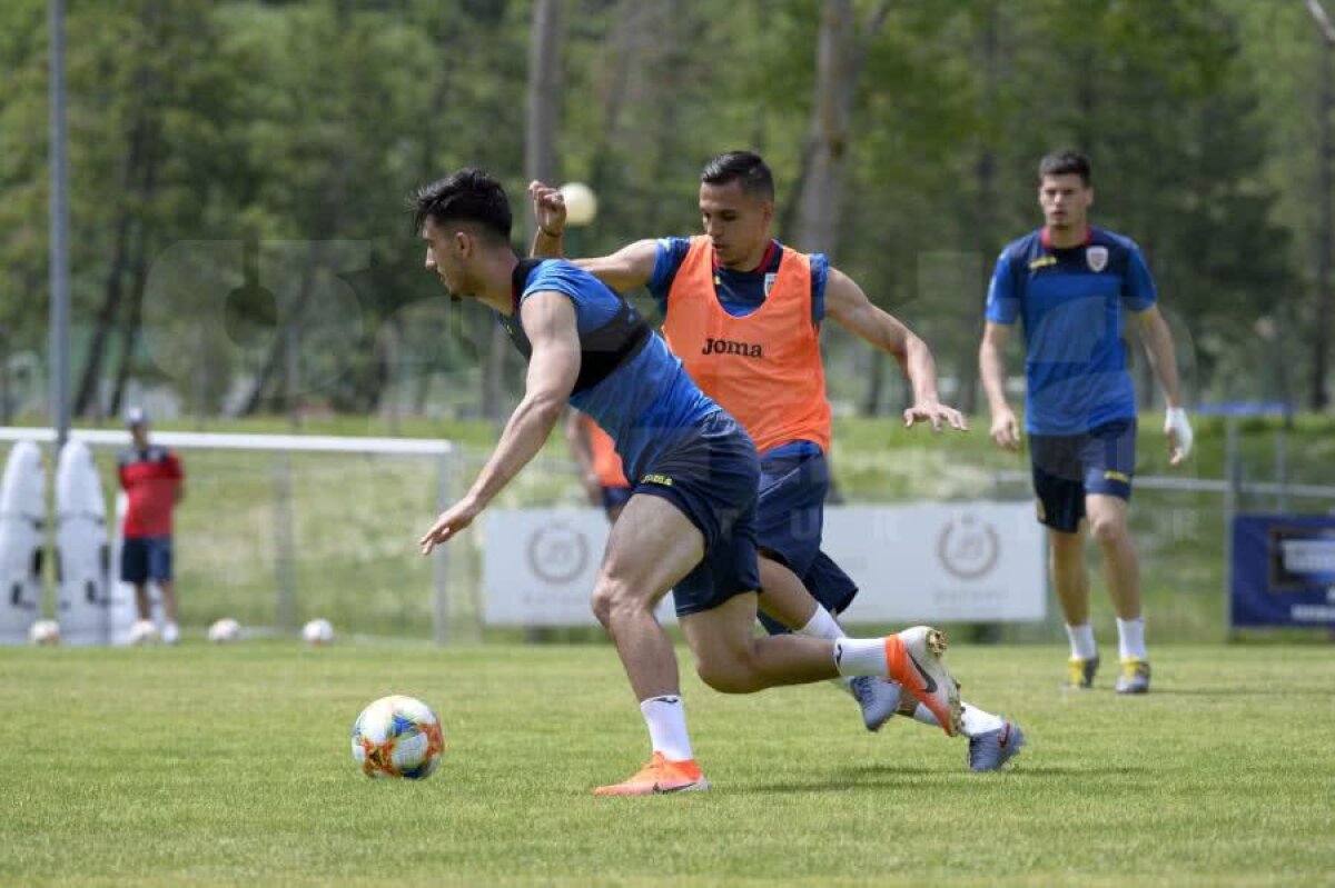 ROMÂNIA U21 // VIDEO + FOTO Imagini spectaculoase din cantonamentul României: antrenament filmat cu drona + cine nu s-a pregătit azi