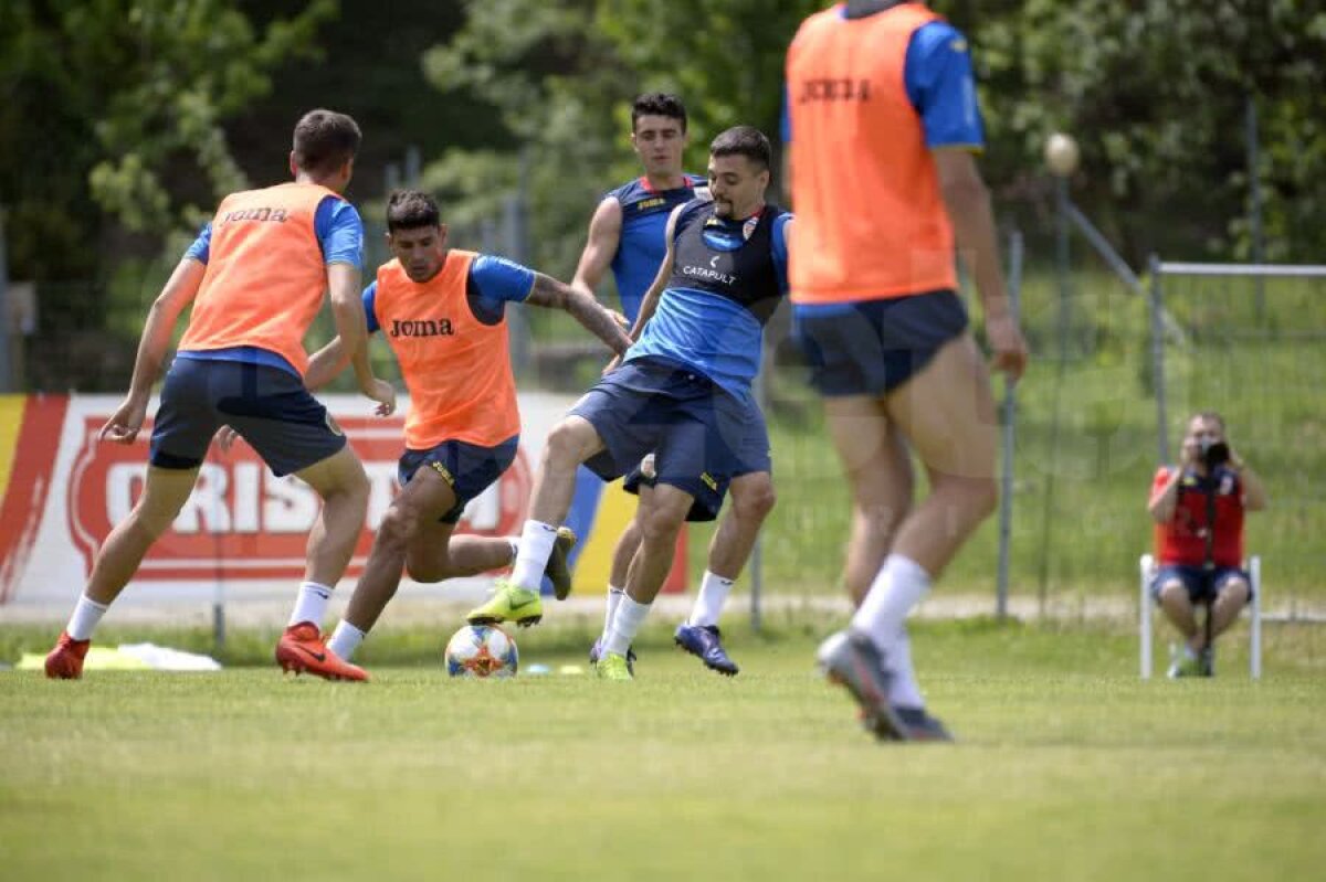 ROMÂNIA U21 // VIDEO + FOTO Imagini spectaculoase din cantonamentul României: antrenament filmat cu drona + cine nu s-a pregătit azi