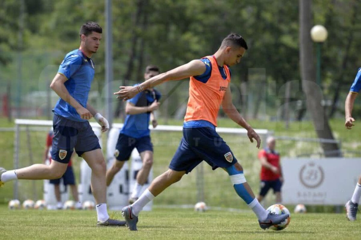 ROMÂNIA U21 // VIDEO + FOTO Imagini spectaculoase din cantonamentul României: antrenament filmat cu drona + cine nu s-a pregătit azi