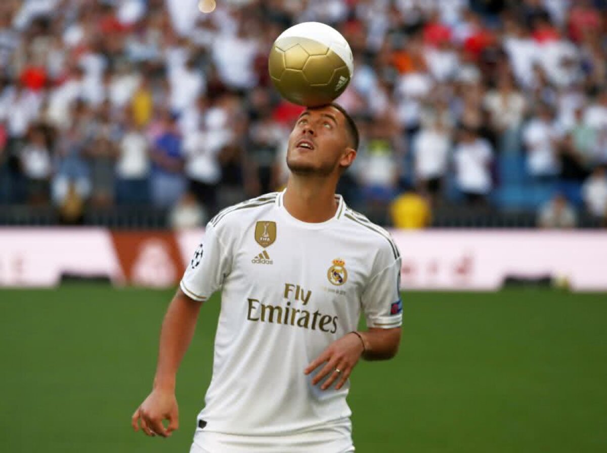 VIDEO+FOTO Eden Hazard, prezentat la Real Madrid în fața a 50.000 de spectatori » Suporterii au scandat: „Îl vrem pe Mbappe!”