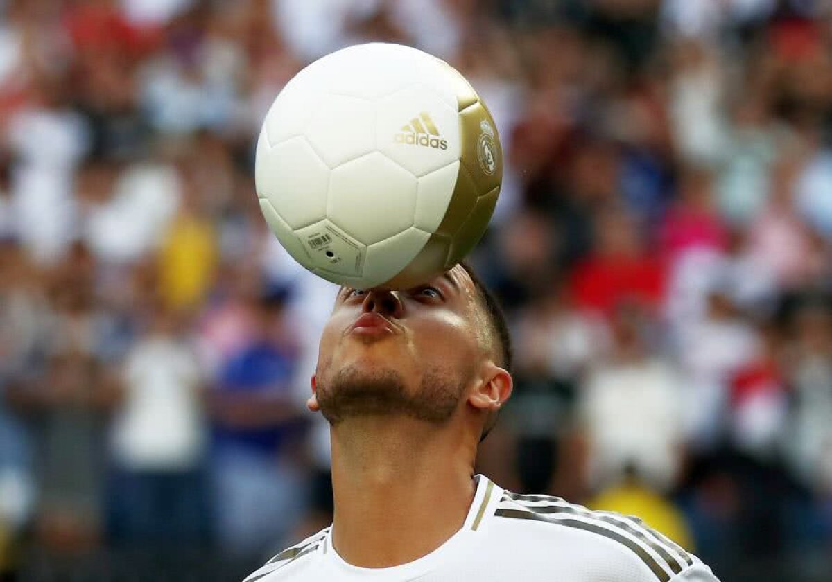 VIDEO+FOTO Eden Hazard, prezentat la Real Madrid în fața a 50.000 de spectatori » Suporterii au scandat: „Îl vrem pe Mbappe!”
