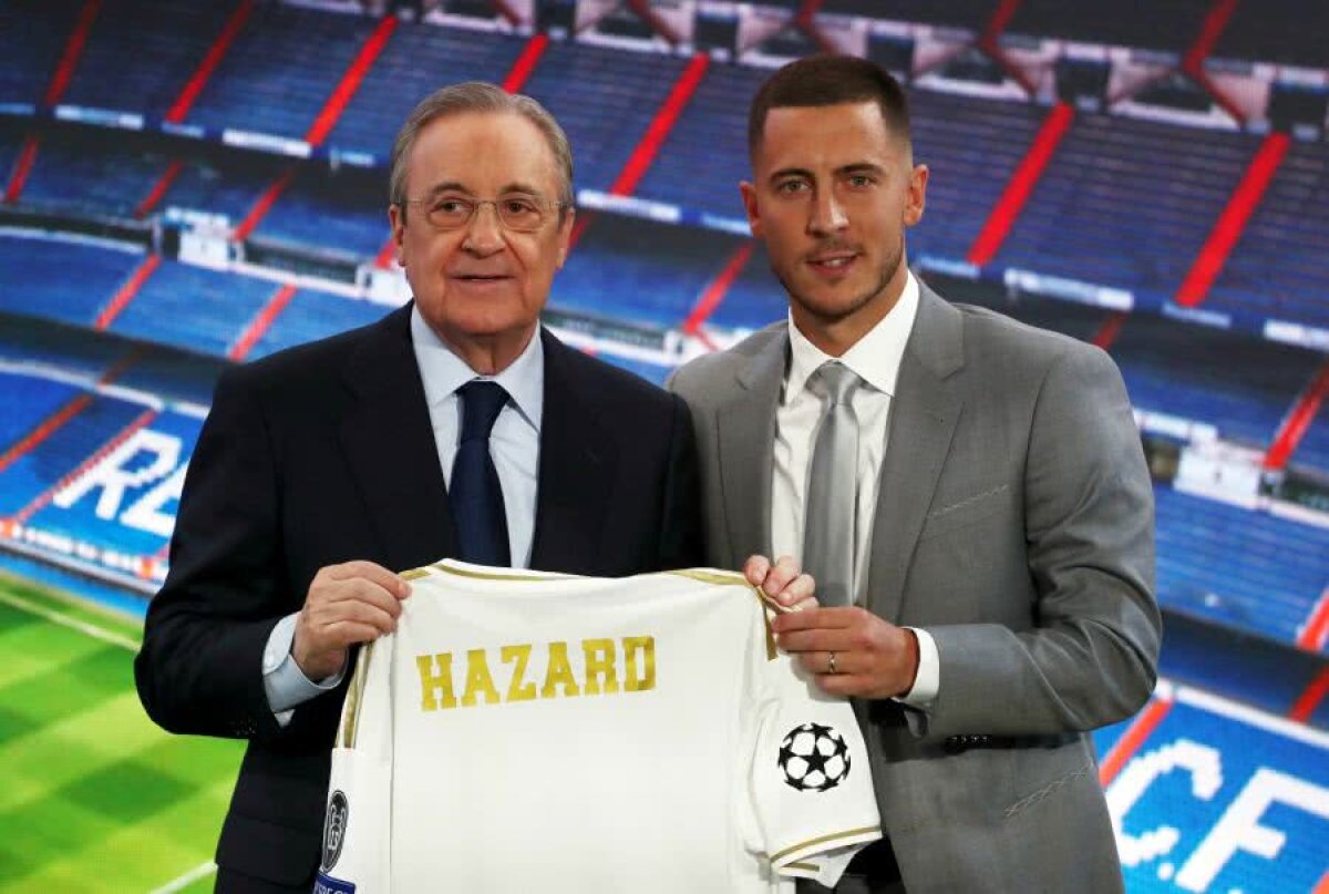 VIDEO+FOTO Eden Hazard, prezentat la Real Madrid în fața a 50.000 de spectatori » Suporterii au scandat: „Îl vrem pe Mbappe!”