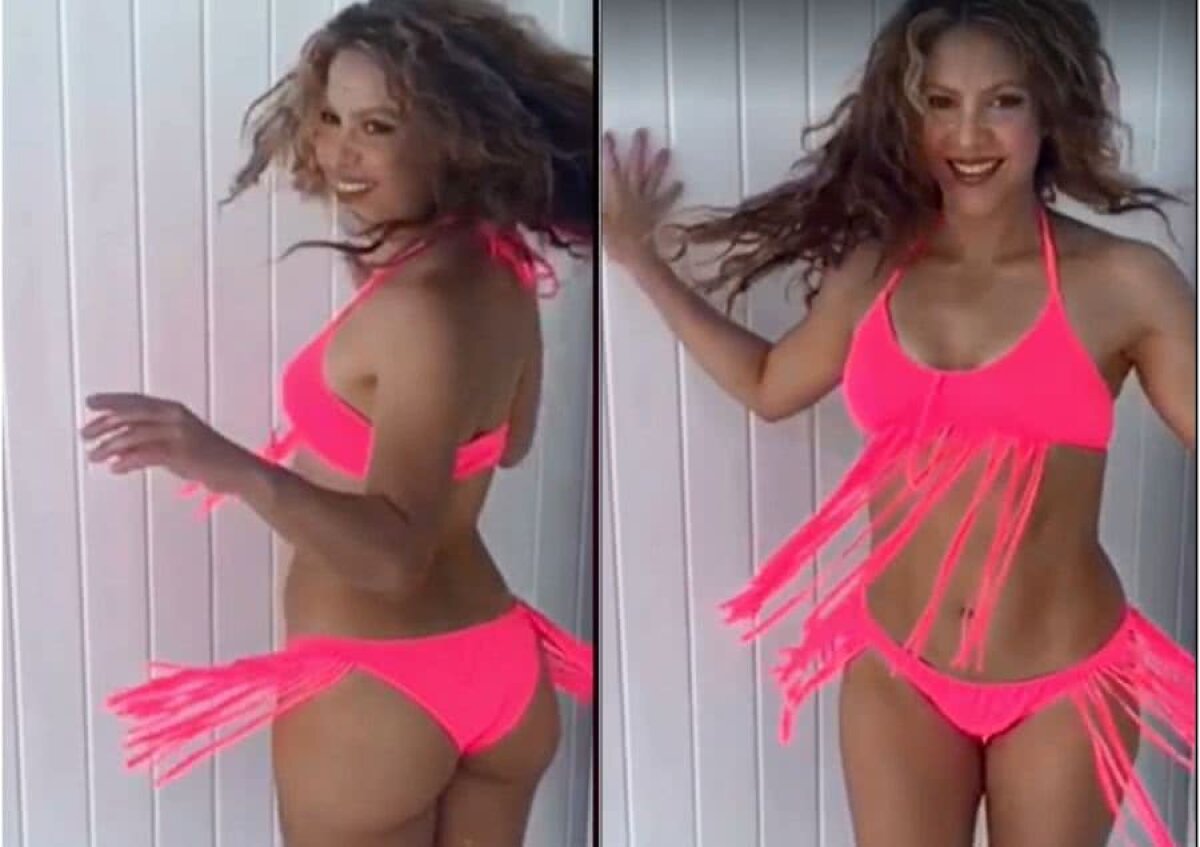 FOTO Shakira într-o pereche spectaculoasă de bikini brazilieni » Soția lui Pique a incendiat Instagramul cu formele ei!