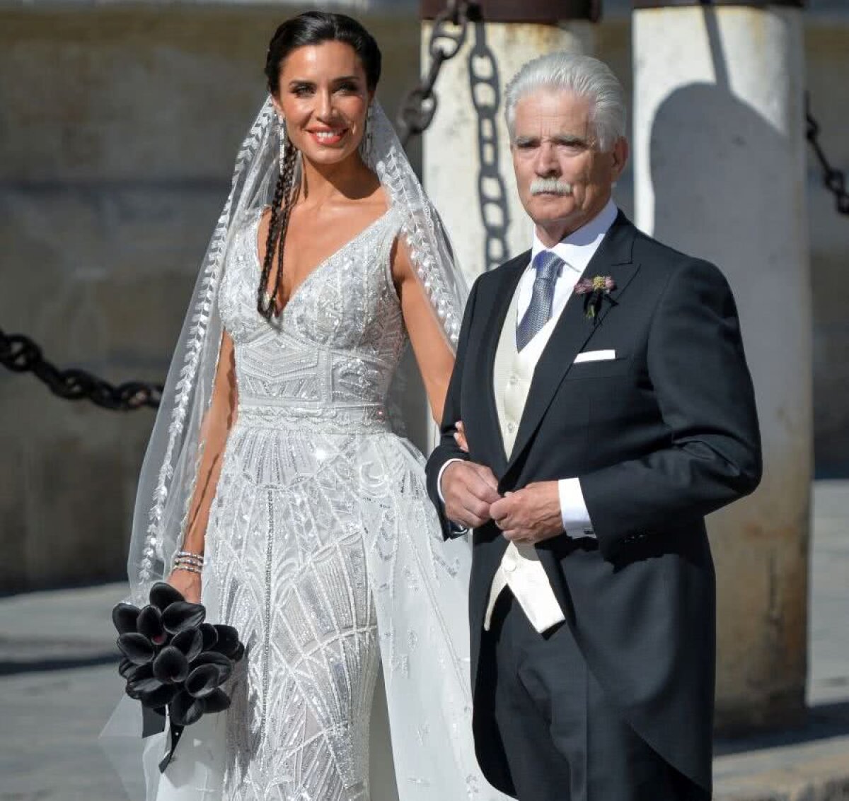 GALERIE FOTO » S-a însurat Sergio Ramos » Peste 500 de oaspeți de seamă, fără Cristiano Ronaldo + 1 milion de euro pentru trupa AC/DC!