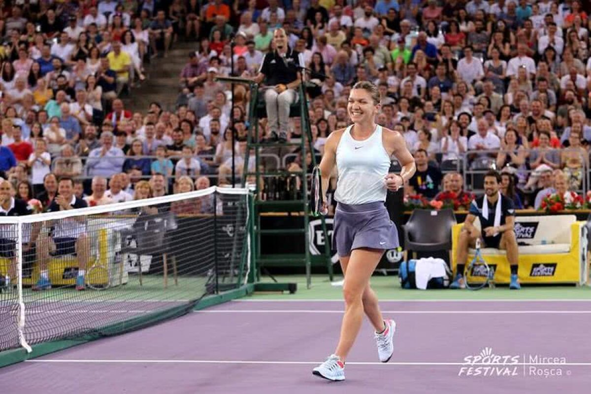 Simona Halep, Darren Cahill și Marius Copil au făcut spectacol la Sports Festival, în Cluj: „M-am simțit extraordinar, nu am râs în toată cariera mea cât am râs aici!”