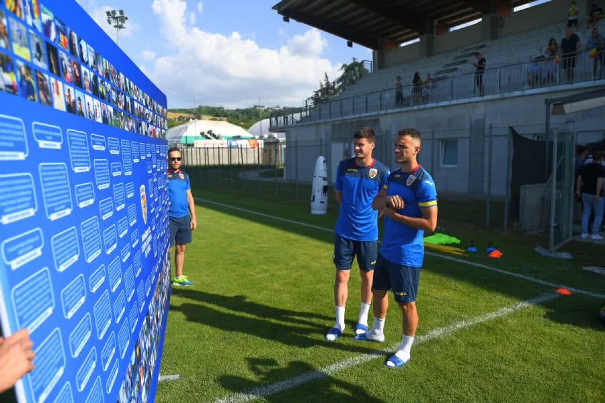 CORESPONDENȚĂ DIN ITALIA // VIDEO + FOTO „Tricolorii” au fost fascinați de surpriza pregătită de Federație