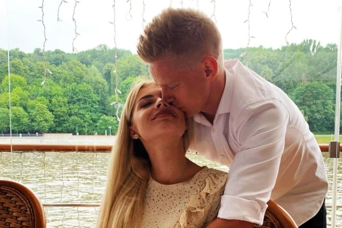 VIDEO+FOTO Oleksandr Zinchenko și jurnalista Vlada Sedan și-au oficializat relația după sărutul în direct