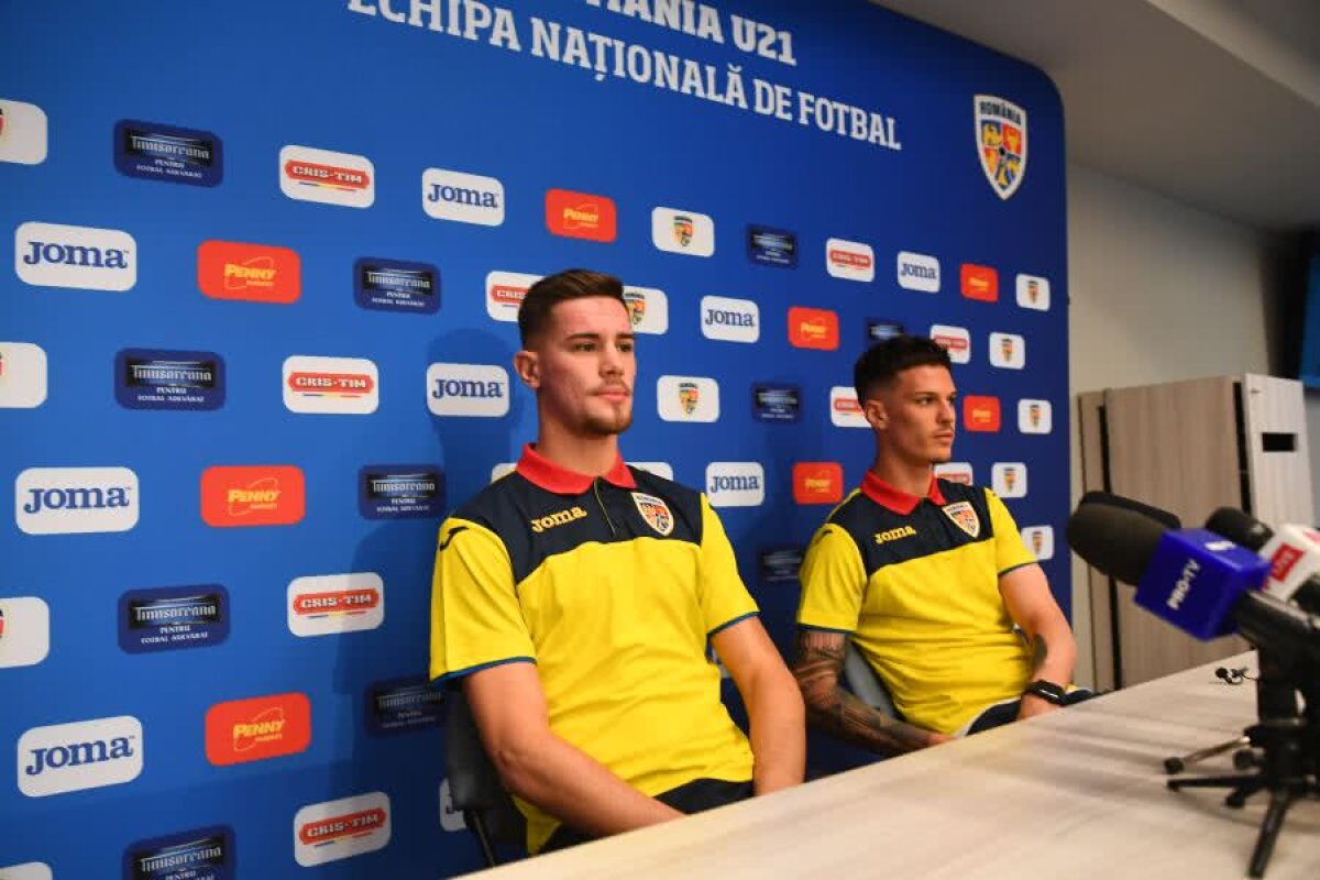 ROMÂNIA U21 // VIDEO+FOTO Ricardo Grigore și Dennis Man la conferință » „Am stat cu telefonul lângă mine, nici n-am plecat în vacanță, au fost zile stresante!”
