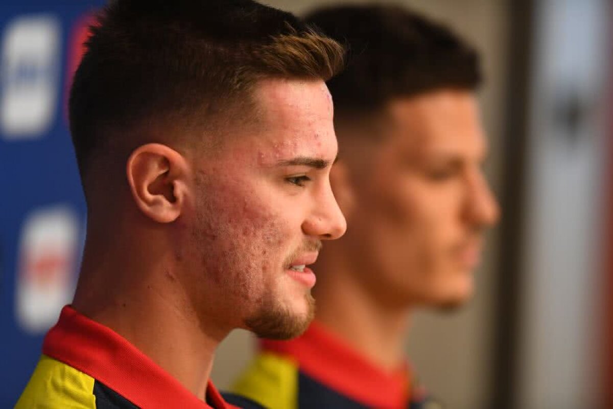 ROMÂNIA U21 // VIDEO+FOTO Ricardo Grigore și Dennis Man la conferință » „Am stat cu telefonul lângă mine, nici n-am plecat în vacanță, au fost zile stresante!”