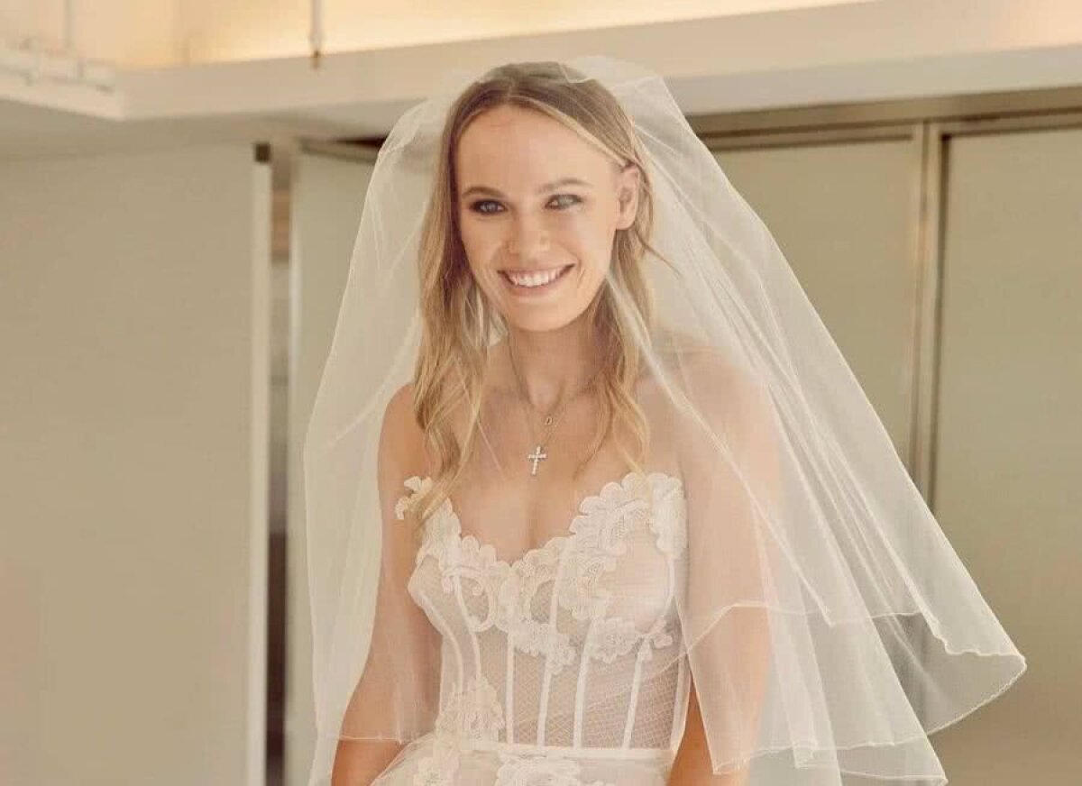 FOTO Caroline Wozniacki și David Lee s-au căsătorit în Toscana