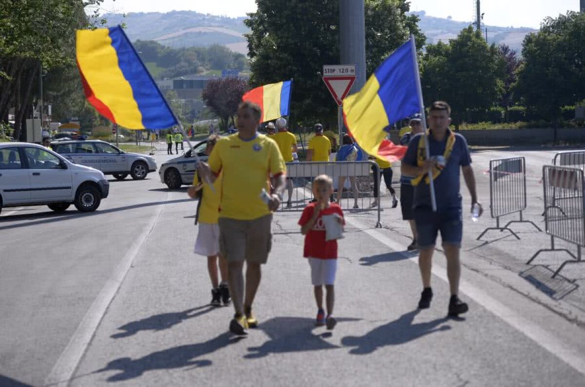 ROMÂNIA U21 - CROAȚIA U21 / FOTO Românii au ocupat stadionul din Serravalle! Mesajul superb afișat de către suporteri