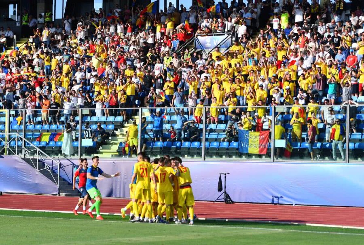 ROMÂNIA U21 - CROAȚIA U21 / FOTO Românii au ocupat stadionul din Serravalle! Mesajul superb afișat de către suporteri