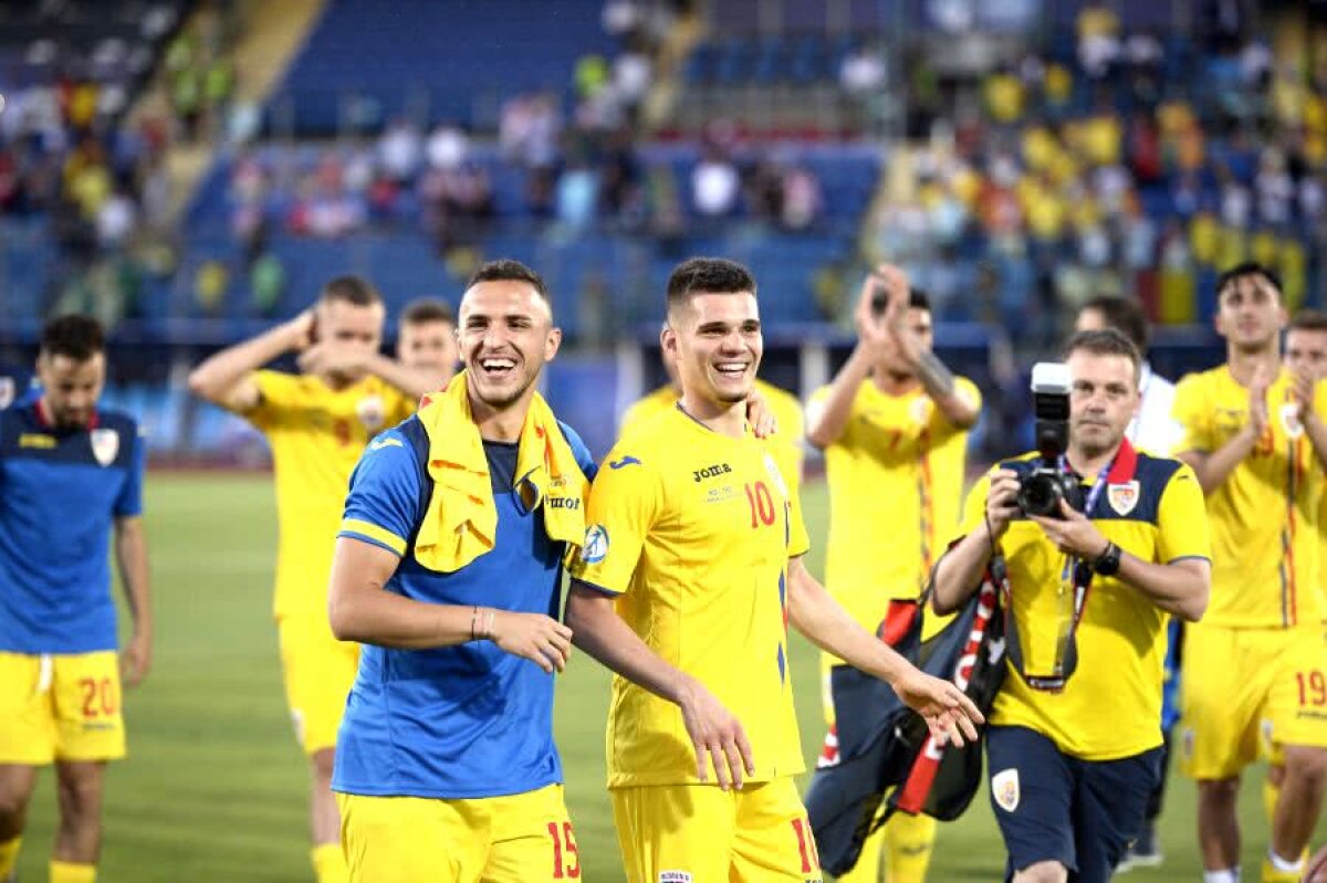 România U21 - Croația U21 4-1 / VIDEO+FOTO „Tricolorii” au sărbătorit cu suporterii la finalul meciului: „Suntem mândri de voi!”