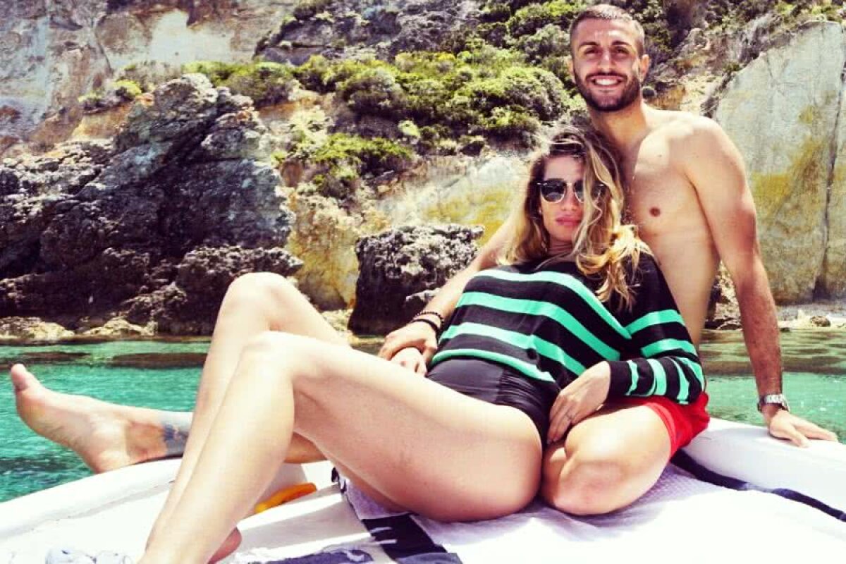 GALERIE FOTO Mattia Montini și Valentina Multari, fotografii HOT din vacanță » Iubita „bombardierului” lui Dinamo a întors toate privirile la plajă!