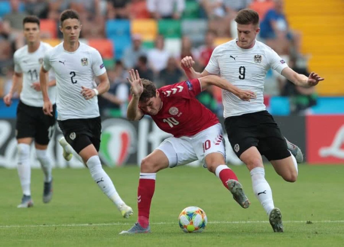 Danemarca U21 - Austria U21 3-1 / Danezii rămân în cursa pentru calificarea în semifinale