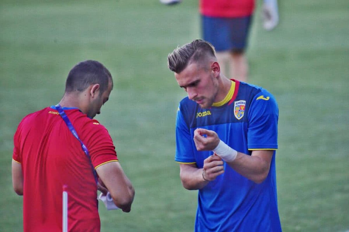 ROMÂNIA U21 - ANGLIA U21 // VIDEO + FOTO Antrenamentul oficial al „tricolorilor” s-a desfășurat pe o căldură sufocantă