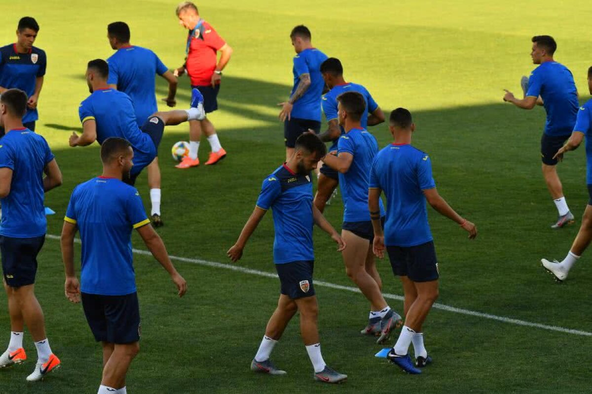 ROMÂNIA U21 - ANGLIA U21 // VIDEO + FOTO Antrenamentul oficial al „tricolorilor” s-a desfășurat pe o căldură sufocantă