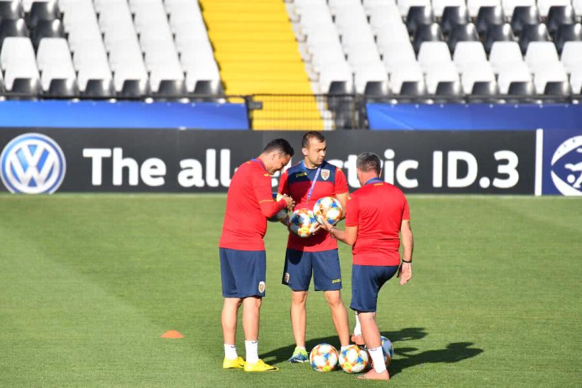 ROMÂNIA U21 - ANGLIA U21 // VIDEO + FOTO Antrenamentul oficial al „tricolorilor” s-a desfășurat pe o căldură sufocantă