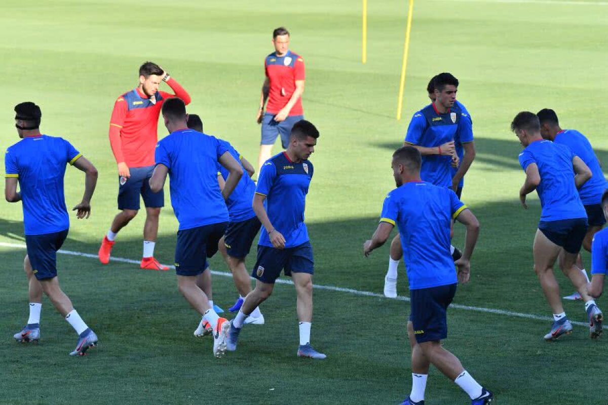 ROMÂNIA U21 - ANGLIA U21 // VIDEO + FOTO Antrenamentul oficial al „tricolorilor” s-a desfășurat pe o căldură sufocantă