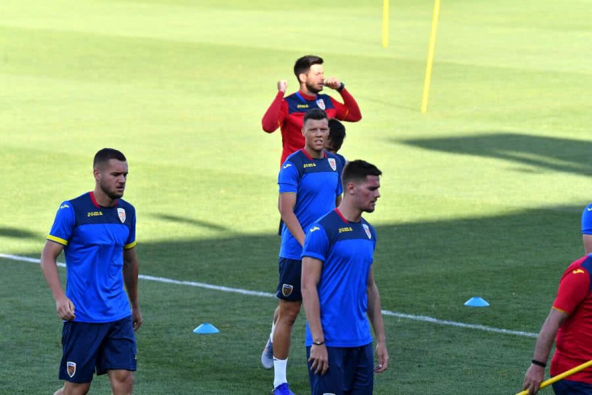 ROMÂNIA U21 - ANGLIA U21 // VIDEO + FOTO Antrenamentul oficial al „tricolorilor” s-a desfășurat pe o căldură sufocantă