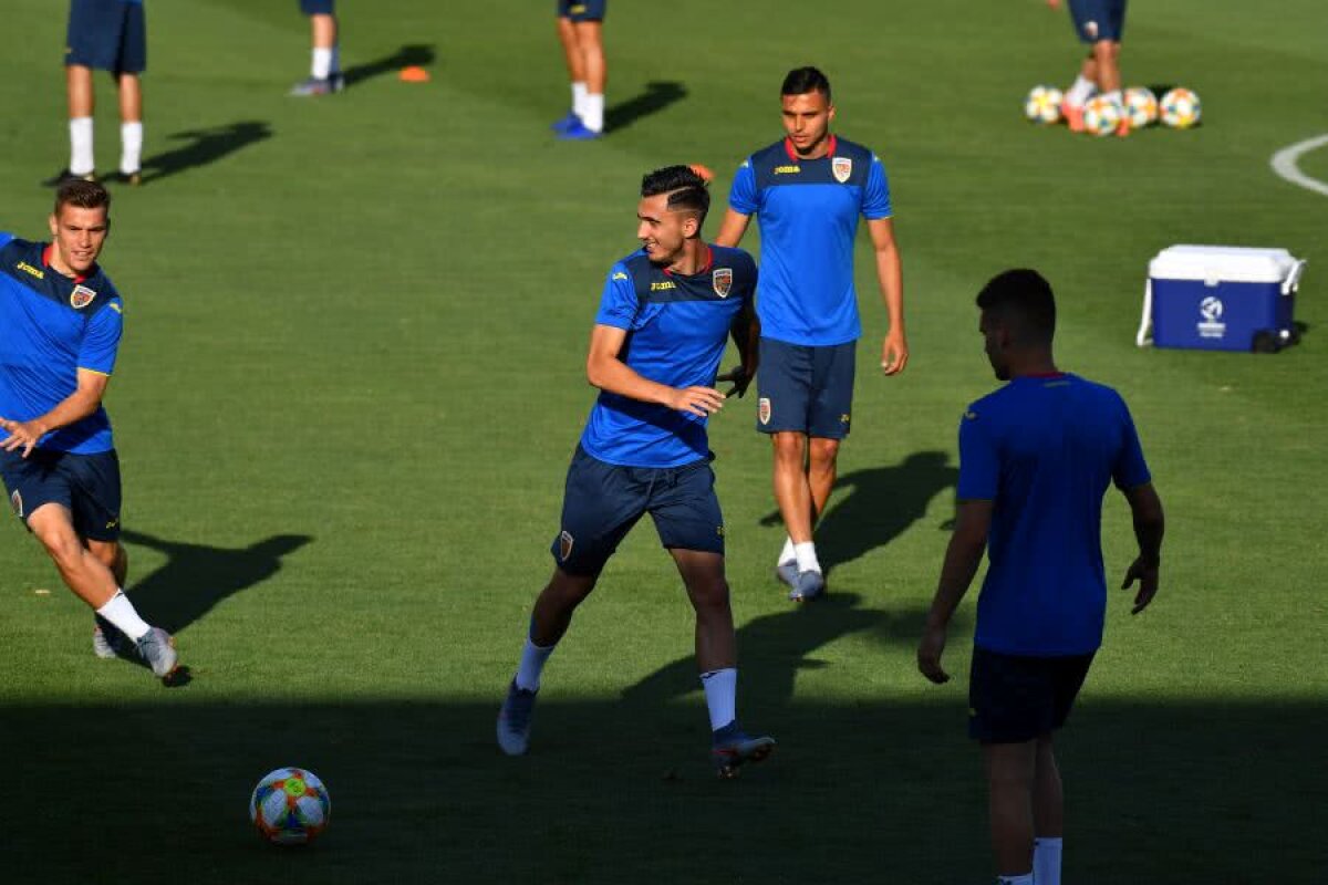 ROMÂNIA U21 - ANGLIA U21 // VIDEO + FOTO Antrenamentul oficial al „tricolorilor” s-a desfășurat pe o căldură sufocantă