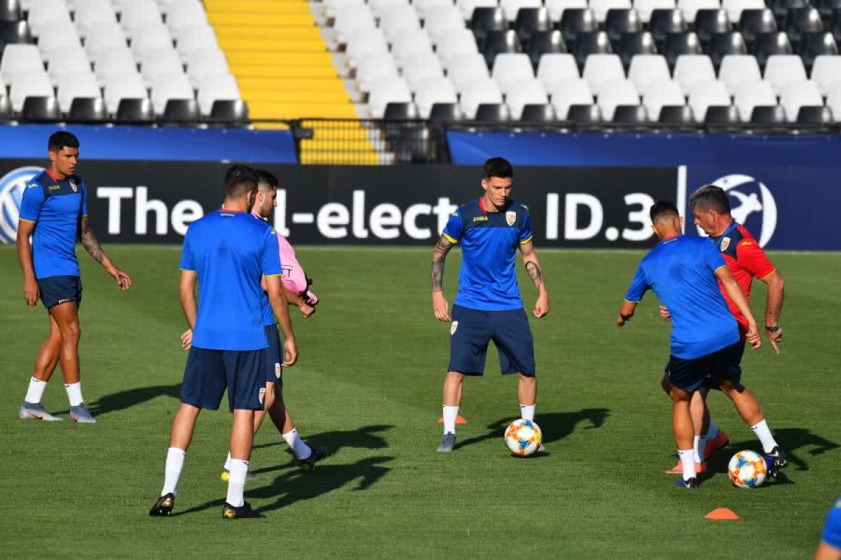 ROMÂNIA U21 - ANGLIA U21 // VIDEO + FOTO Antrenamentul oficial al „tricolorilor” s-a desfășurat pe o căldură sufocantă