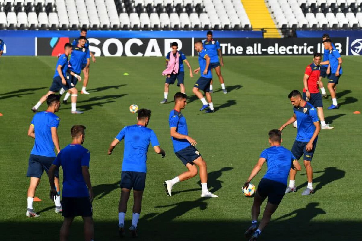 ROMÂNIA U21 - ANGLIA U21 // VIDEO + FOTO Antrenamentul oficial al „tricolorilor” s-a desfășurat pe o căldură sufocantă