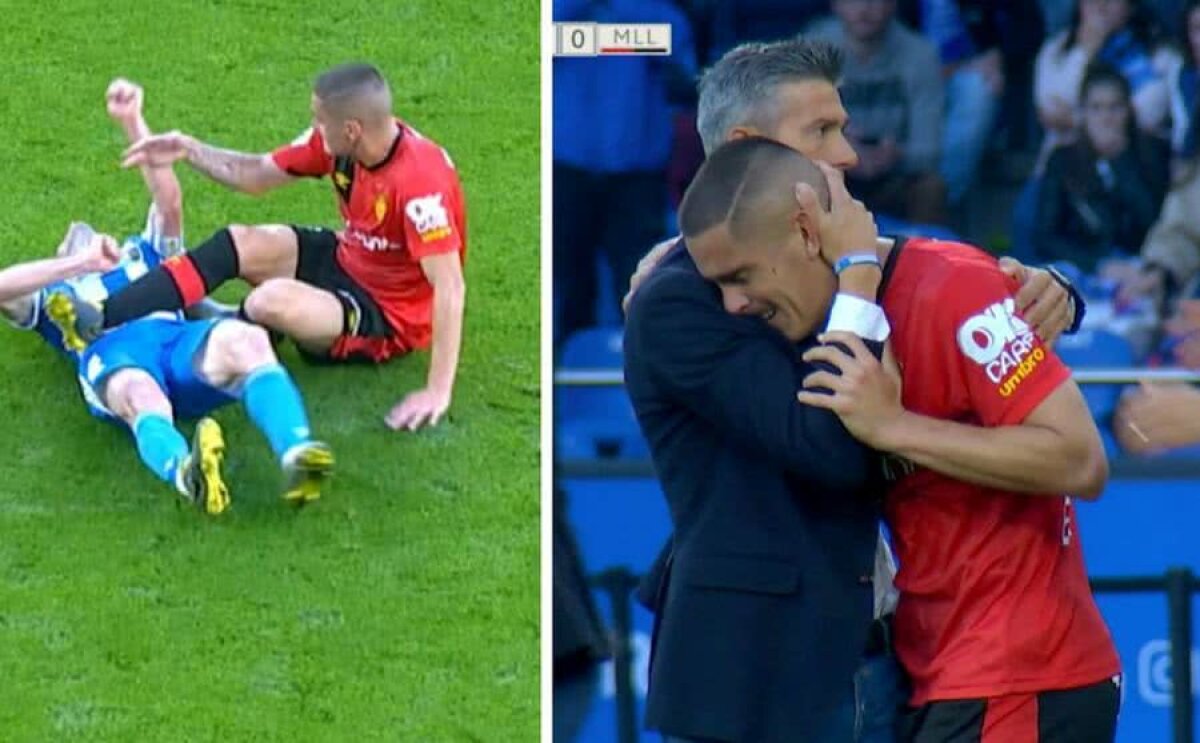 DEPORTIVO - MALLORCA 2-0 // FOTO Cumplit! Impact brutal! L-a tăiat pe față cu crampoanele și a început să plângă în meciul pentru promovarea în La Liga!