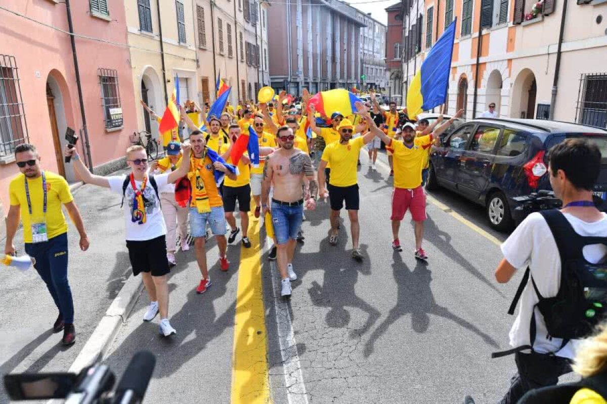 ANGLIA U21 - ROMÂNIA U21 // VIDEO+FOTO Românii au invadat Cesena! Atmosferă fantastică creată de cei 10.000 fani „tricolori”