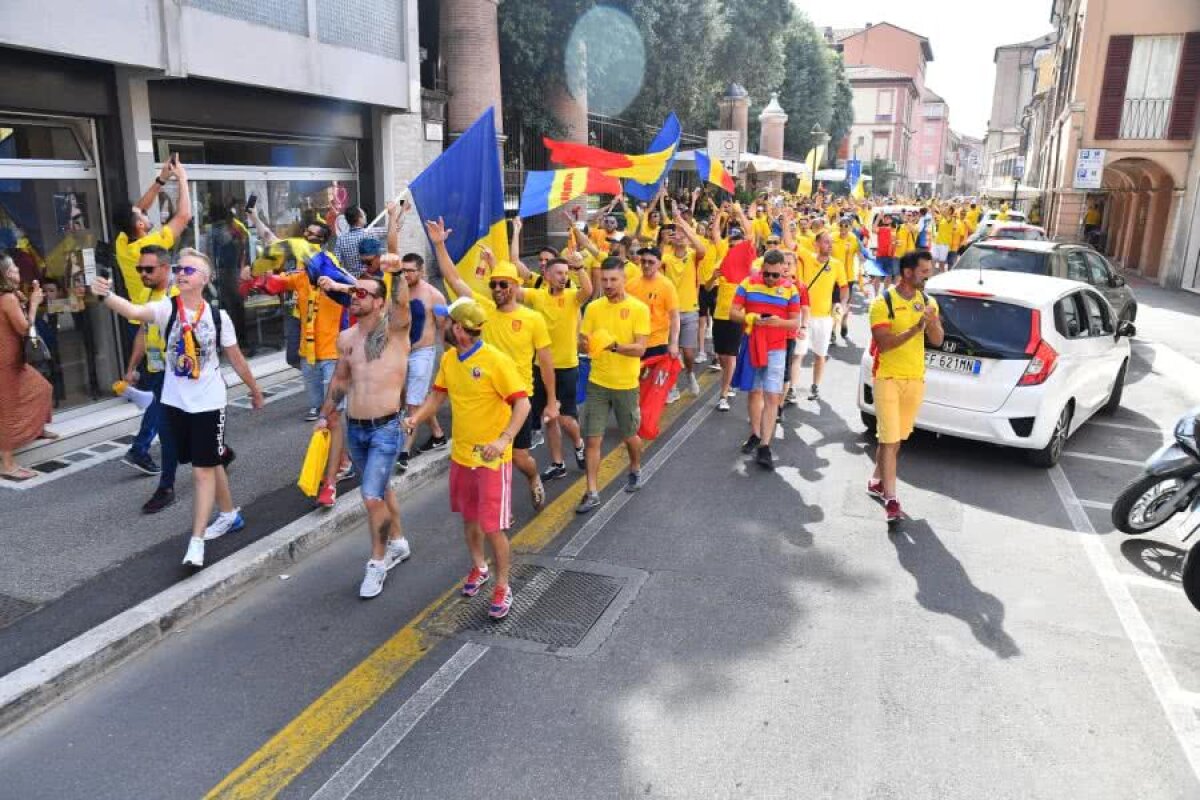 ANGLIA U21 - ROMÂNIA U21 // VIDEO+FOTO Românii au invadat Cesena! Atmosferă fantastică creată de cei 10.000 fani „tricolori”