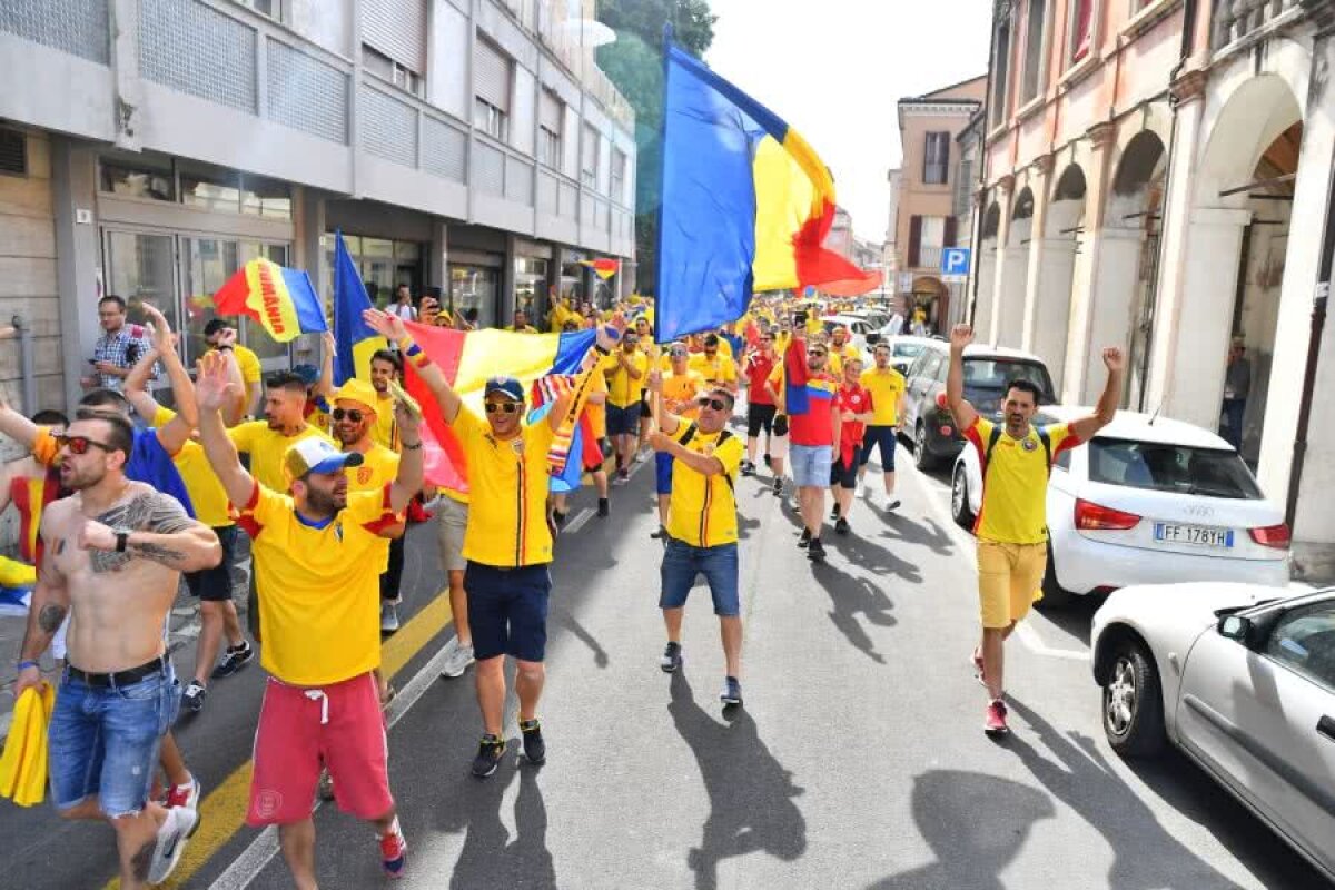 ANGLIA U21 - ROMÂNIA U21 // VIDEO+FOTO Românii au invadat Cesena! Atmosferă fantastică creată de cei 10.000 fani „tricolori”