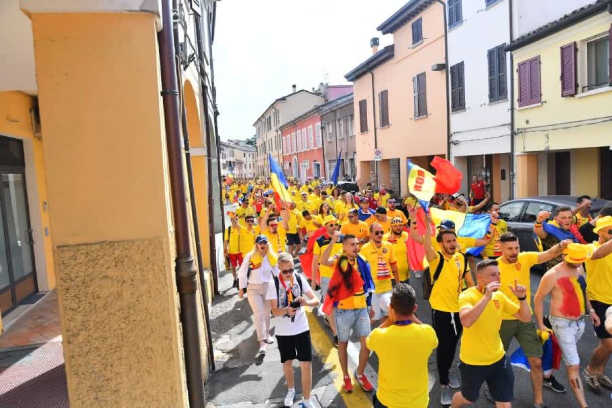 ANGLIA U21 - ROMÂNIA U21 // VIDEO+FOTO Românii au invadat Cesena! Atmosferă fantastică creată de cei 10.000 fani „tricolori”