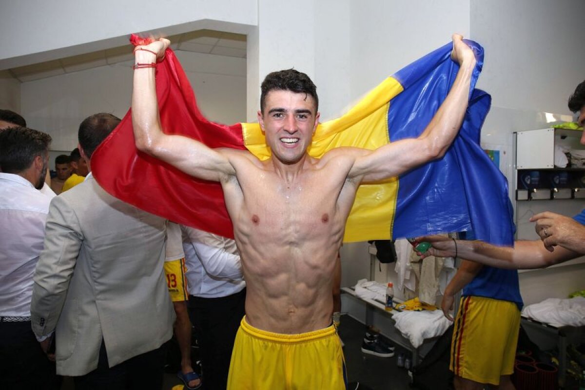 ANGLIA U21 - ROMÂNIA U21 // VIDEO+FOTO Cum au sărbătorit „tricolorii” în vestiar victoria de neuitat + Euforie la plecarea echipei de la stadion