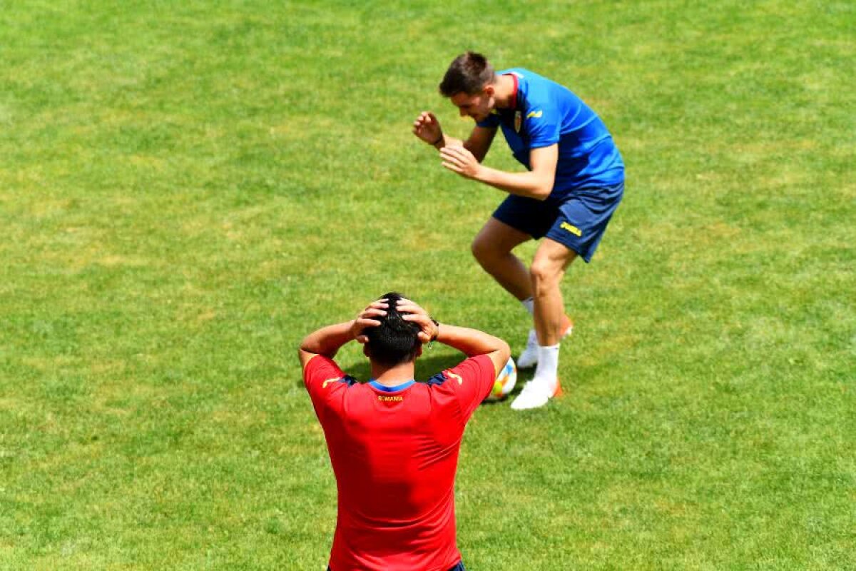 ROMÂNIA 21 - ANGLIA U21 4-2 // VIDEO Cosmin Contra, „luat la șuturi” de Ricardo Grigore :D » Cum s-au antrenat azi jucătorii lui Mirel Rădoi