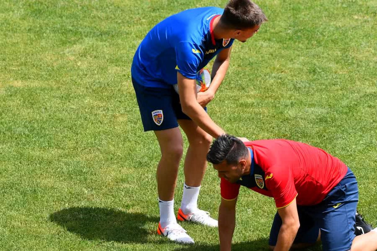 ROMÂNIA 21 - ANGLIA U21 4-2 // VIDEO Cosmin Contra, „luat la șuturi” de Ricardo Grigore :D » Cum s-au antrenat azi jucătorii lui Mirel Rădoi