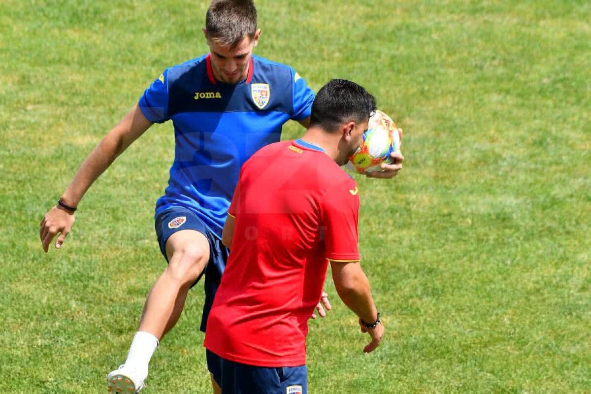 ROMÂNIA 21 - ANGLIA U21 4-2 // VIDEO Cosmin Contra, „luat la șuturi” de Ricardo Grigore :D » Cum s-au antrenat azi jucătorii lui Mirel Rădoi