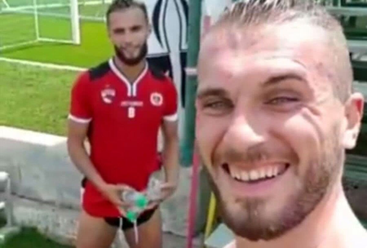 VIDEO Reda Jaadi și Papazoglou s-au antrenat separat! Fotbaliștii s-au amuzat pe seama situației
