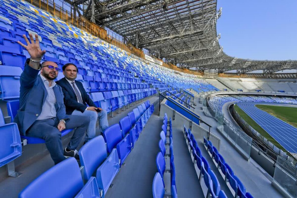 VIDEO+FOTO Makeover spectaculos al stadionului lui Napoli » San Paolo s-a schimbat complet în doar o lună!