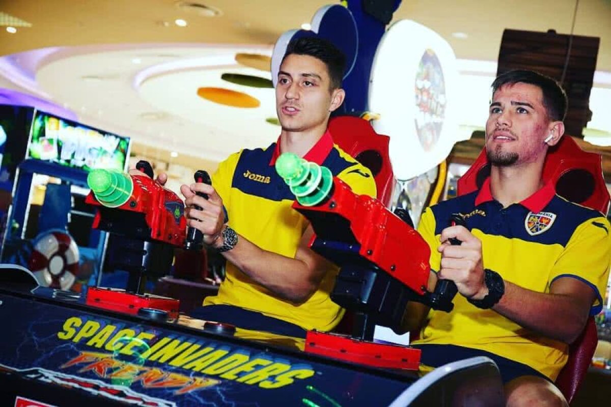 FRANȚA U21 - ROMÂNIA U21 // FOTO Naționala lui Mirel Rădoi s-a relaxat la mall înaintea meciului cu Franța: cum au fost fotografiați Ianis Hagi și Ionuț Nedelcearu
