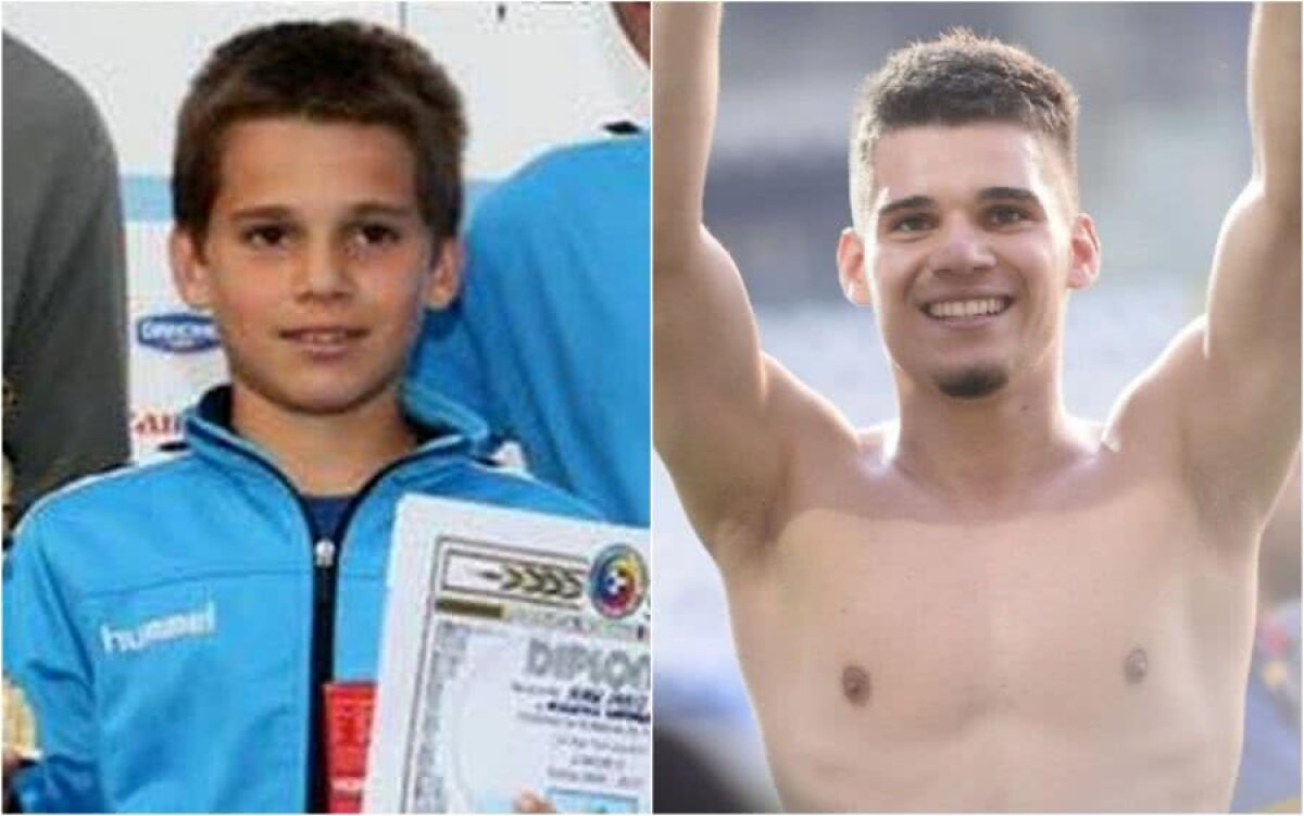 ROMÂNIA U21 // FOTO Imagini de colecție » Cum arătau Ianis Hagi, Florinel Coman și Ionuț Radu în copilărie :)