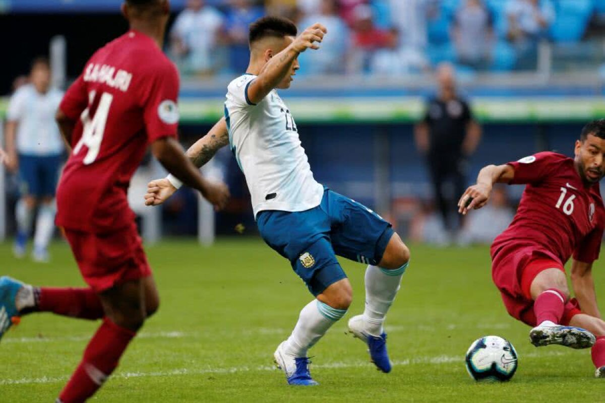 COPA AMERICA // FOTO Columbia și Argentina merg în „sferturile” competiției » Messi și compania s-au chinuit cu Qatar