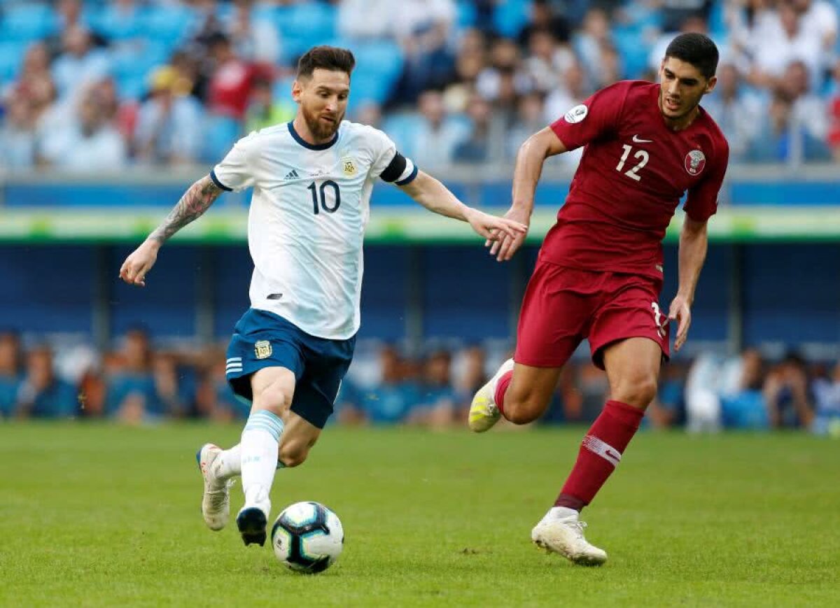 COPA AMERICA // FOTO Columbia și Argentina merg în „sferturile” competiției » Messi și compania s-au chinuit cu Qatar